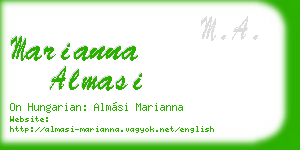 marianna almasi business card